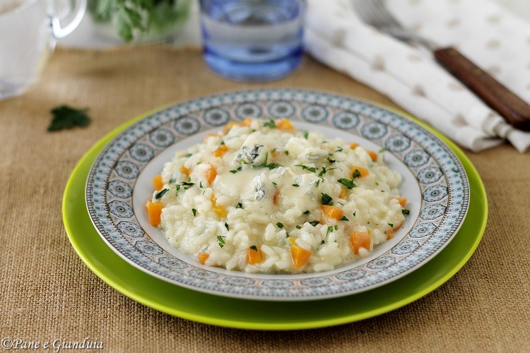 Risotto carote e gorgonzola