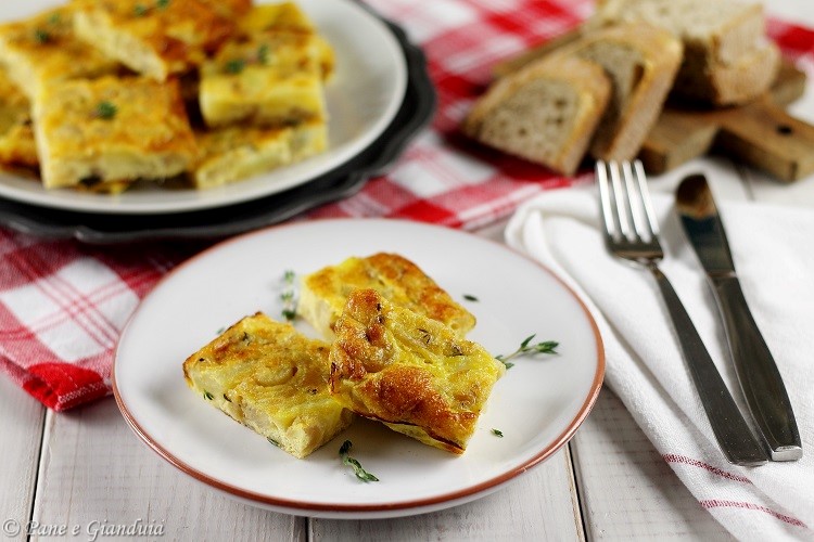 Frittata di cipolline e patate