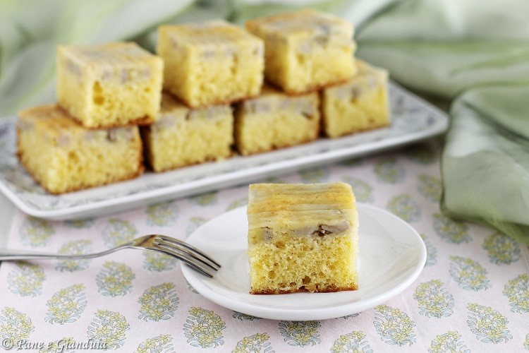 Torta rovesciata di banane