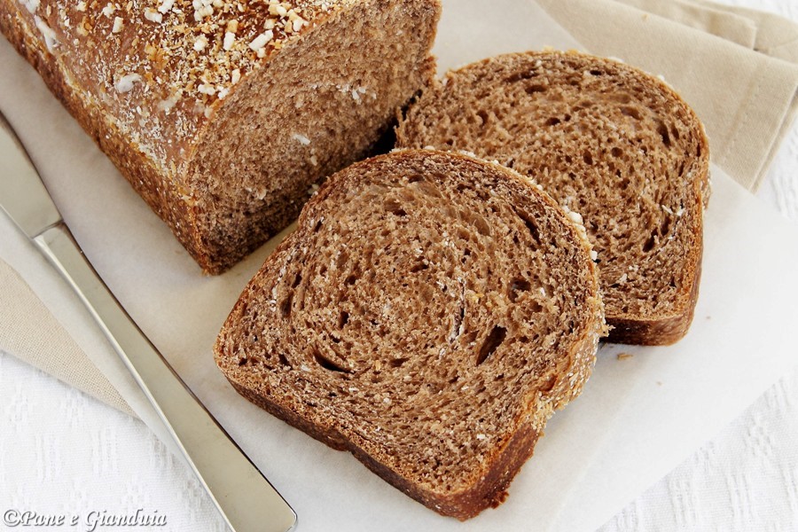 Pan bauletto al cacao e cocco