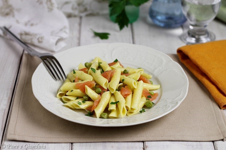Garganelli con salmone