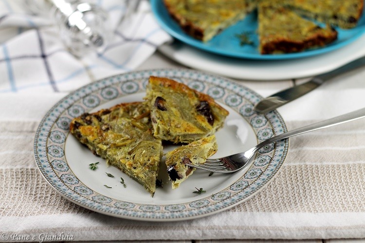 Frittata di carciofi e olive