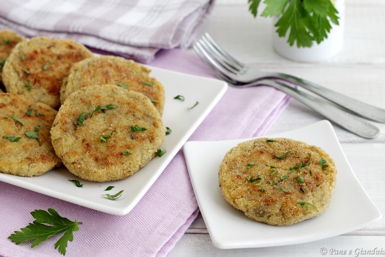 Crocchette di melanzane con tonno e patate