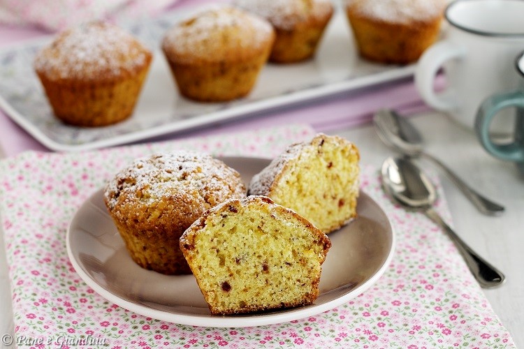 Muffin con frutta candita