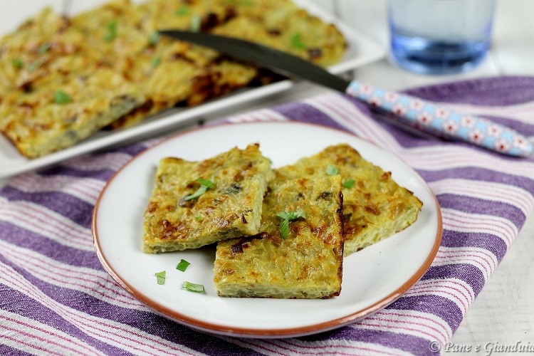 Frittata con cipolle di Tropea e patate