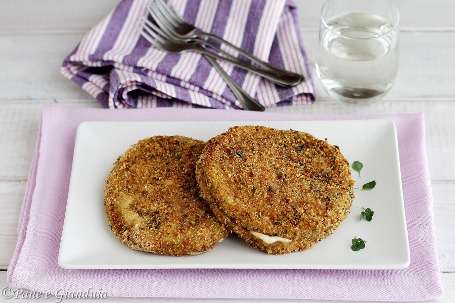 Cotolette vegetariane di melanzane e provola