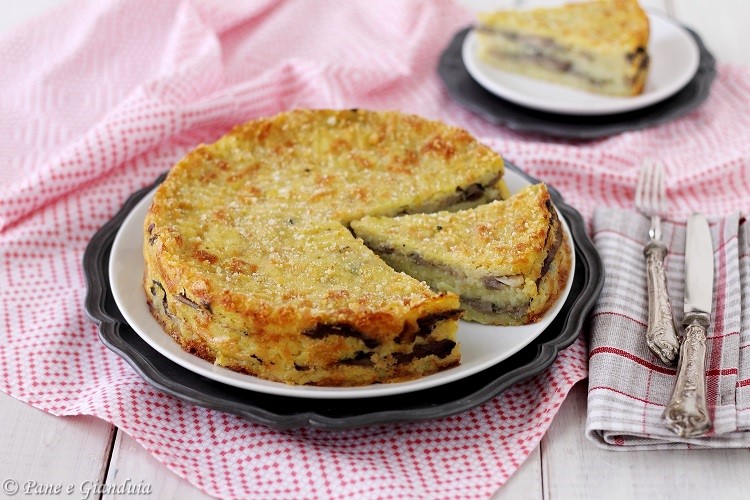 Torta di funghi e patate