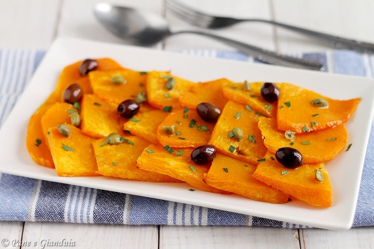 Fette di zucca al forno