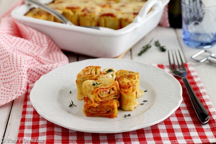 Girelle di lasagna al cavolfiore