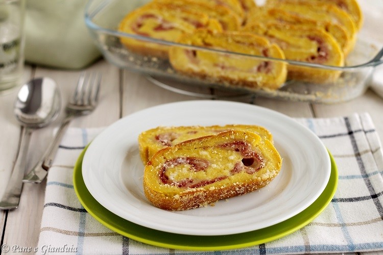 Rotolo di patate gratinato