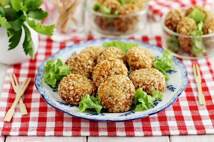 Polpettine di salmone