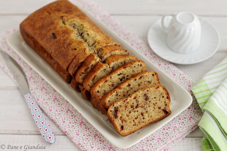 Cake banana e cioccolato con mascarpone