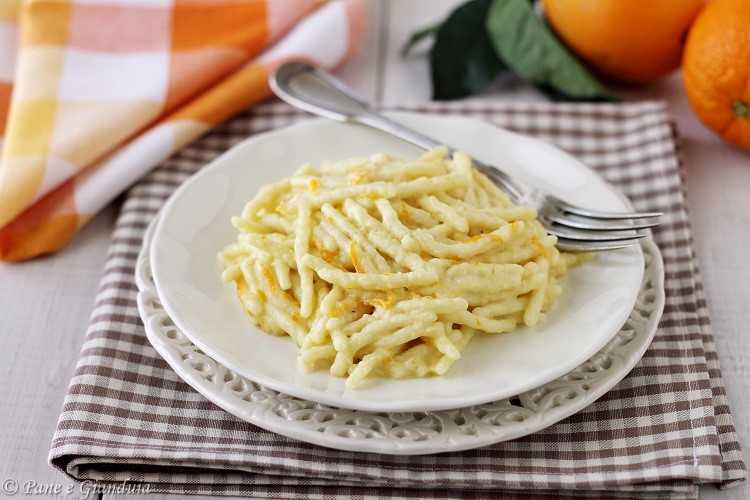 Trofie all’arancia