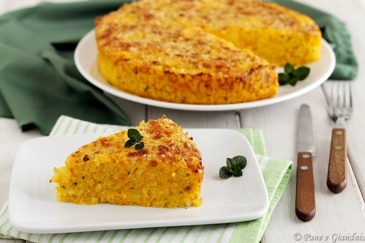 Timballo di riso alla zucca