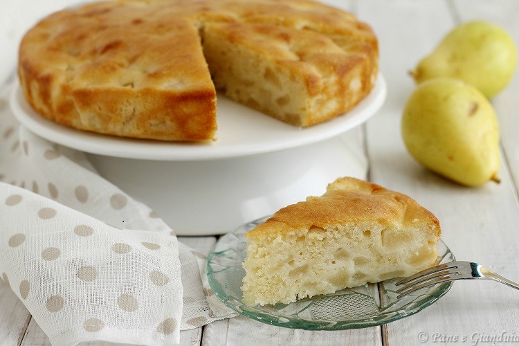 Torta di pere senza uova