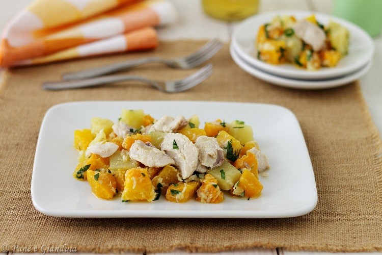 Insalata di zucca con orata