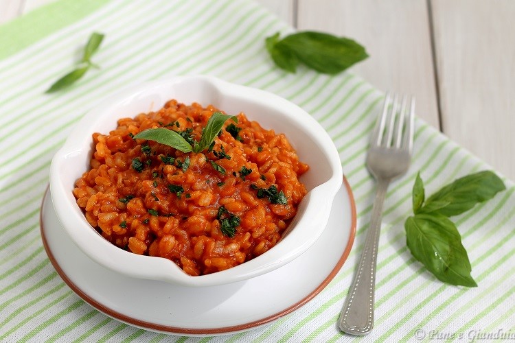 Risotto brusciato al pomodoro