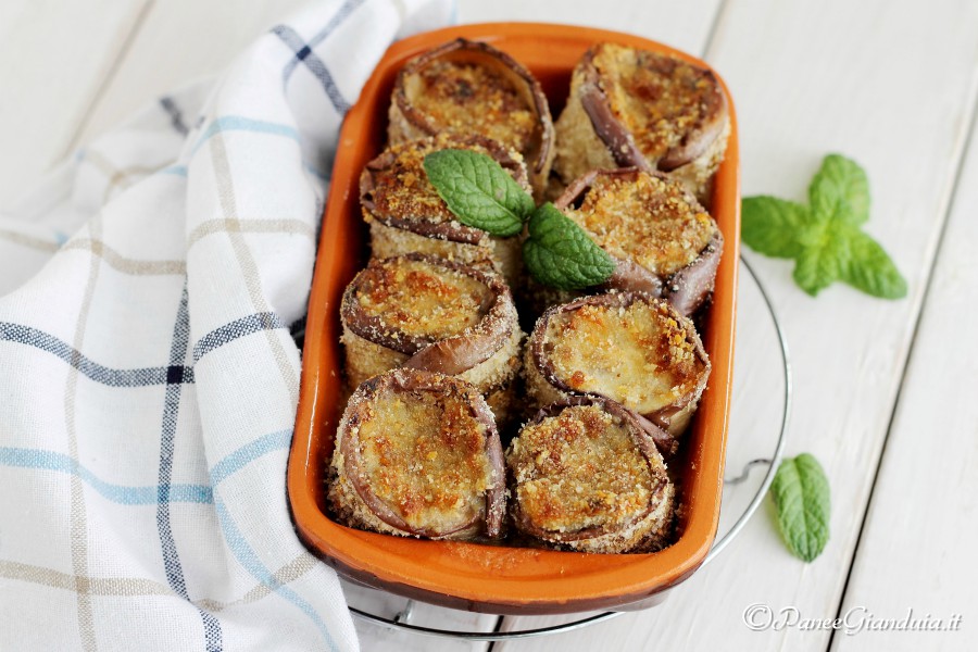 Involtini di melanzane con ripieno cremoso