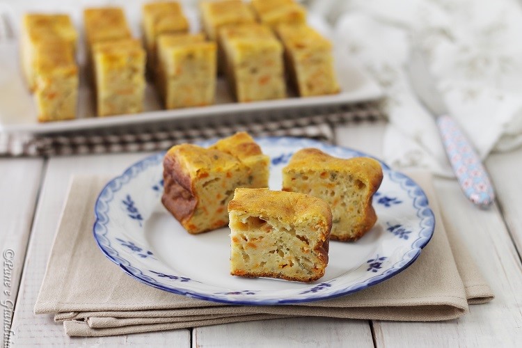 Torta salata con yogurt e carote