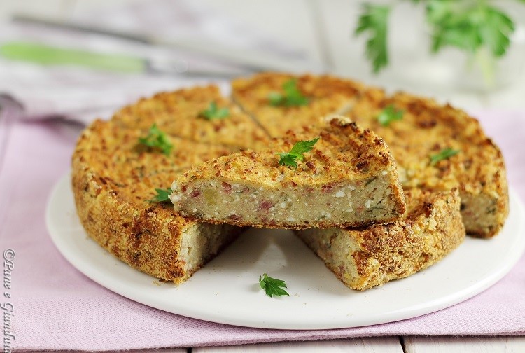 Sformato con salam cheuit e ricotta secca