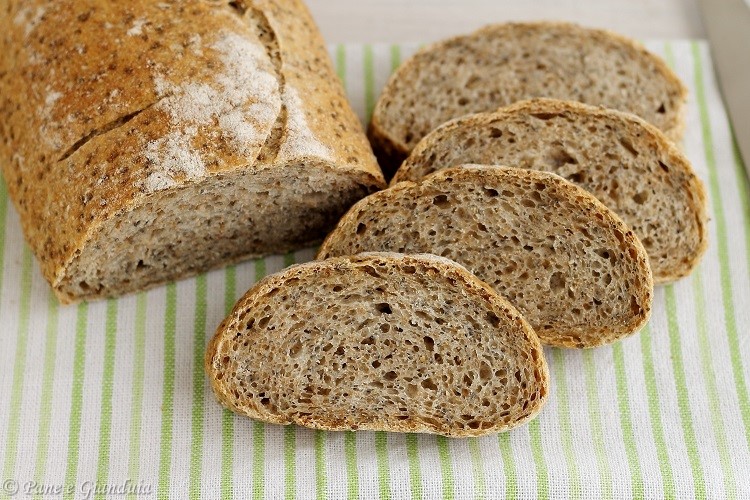 Pane integrale con semi di chia
